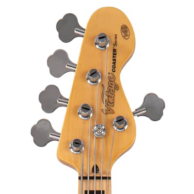 Vintage V495 Coaster Series 5-String Bass Guitar Pack ~ Boulevard Black image 8