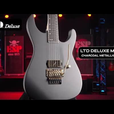 ESP LTD Deluxe M-1001 Guitar Charcoal Metallic Satin image 3