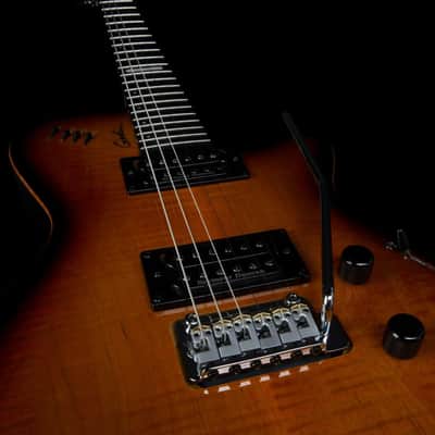 Godin LGXT Cognac Burst Flame AA 2024 - Burst image 8