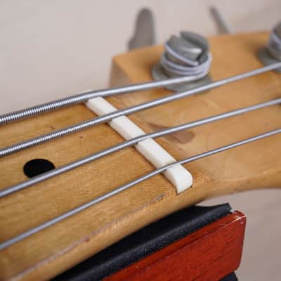 Yamaha Super Bass SB-500 1970s Black Converted to Fretless Made in Japan MIJ w/ Bag image 6
