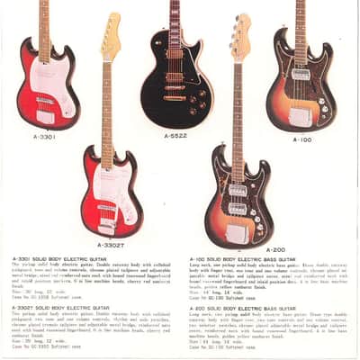 SAKAI TEISCO SILVERTONE ARIA A100 '60 - '70 - sunburst image 12