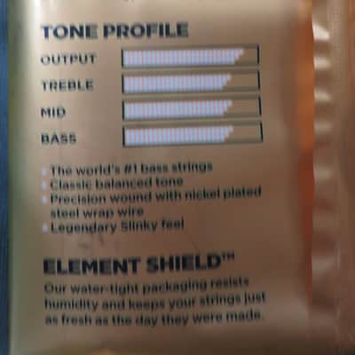 Ernie Ball 2833 Hybrid Slinky Round Wound Electric Bass Strings (45-105) 2010s - Silver image 4