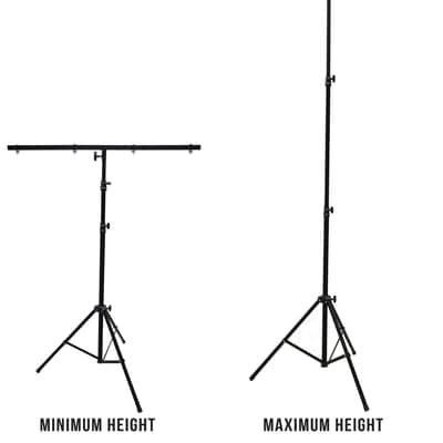 9 Ft DJ Lighting Tripod Portable Stage T-Bar Light Stand w/ Cross Bar image 2
