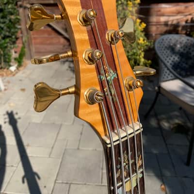 Tobias Signature 5 String CUSTOM (mid-90's) Woods and Mother of Pearl image 15