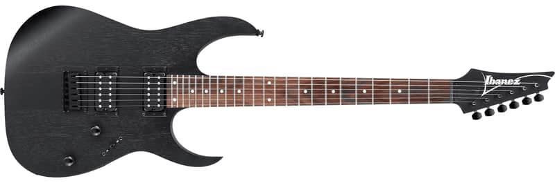 Ibanez RGRT421WK RG Reverse Headstock, Weathered Black, Jatoba FB image 1