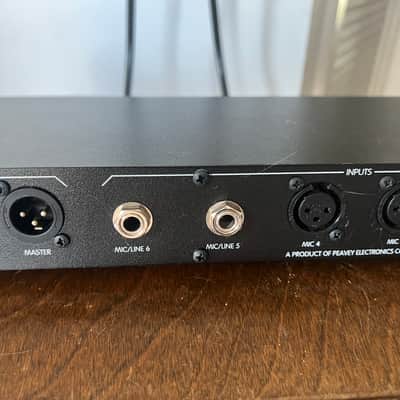 Peavey CMX 602 six channel audio mixer with rack mount bolts and washers. image 7