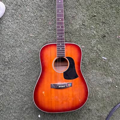 Aria AW-20BS Acoustic Guitar Dreadnought rare image 1