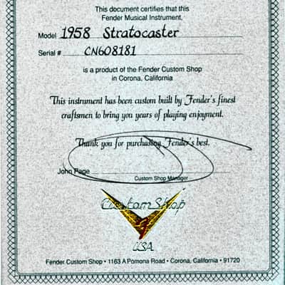 Fender Custom Shop Custom Classic Stratocaster image 8