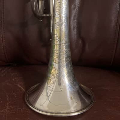 Buescher True Tone Model 250 (very rare) Bb and A Cornet (Popularity Model) (1928) SN 247989 (Silver plated)(gold wash bell) image 1
