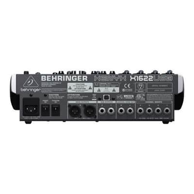 Behringer XENYX X1622USB Premium 16-Input 2/2-Bus Mixer with XENYX Mic Preamps and Compressors, British EQs image 2