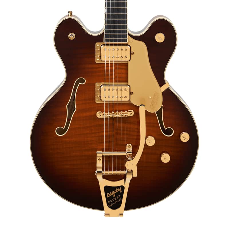 Used Gretsch Broadkaster LX Figured CB w/ String-Thru Bigsby - Havana Burst image 1