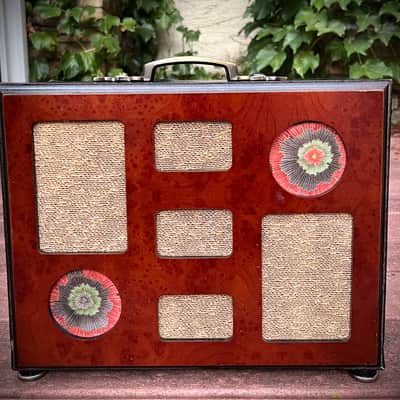 Rotary Connection 1x8” mini/portable/desktop loaded guitar speaker cab! Closed back. Vintage Rola speaker. Unique MCM look. 4 ohms / 25 watts. 2026. Wood/Black image 9