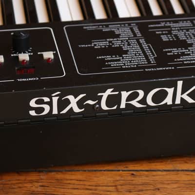 Sequential Six-Trak 49-Key 6-Voice Polyphonic Synthesizer 1984 - 1985 - Black with Wood Sides image 12