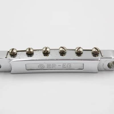 1980s Vintage Epiphone BR-EG Guitar Tune-O-Matic Chrome Guitar Bridge for Gibson Les Paul image 4