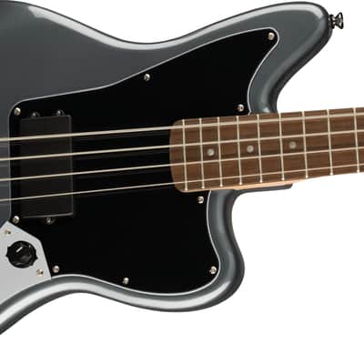 NEW- Fender Squier Affinity Series Jaguar Bass Guitar H, Charcoal Frost Metallic                            < image 5