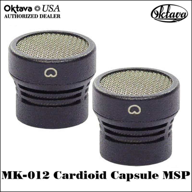 Oktava MK-012 Cardioid Capsule MSP Pair - 2025 - Black - Brand New image 1