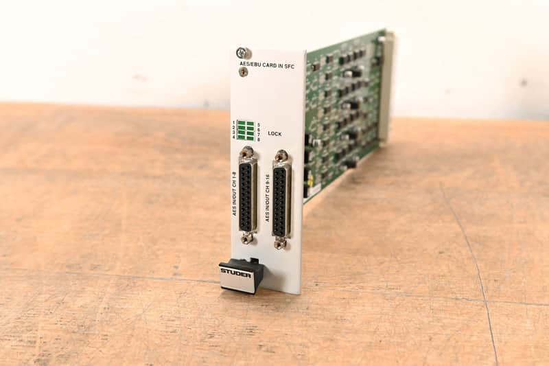 Studer AES/EBU M1 Card 16-CH AES/EBU Card (Input SRCs) for D21m & D23m CG01TFK image 1