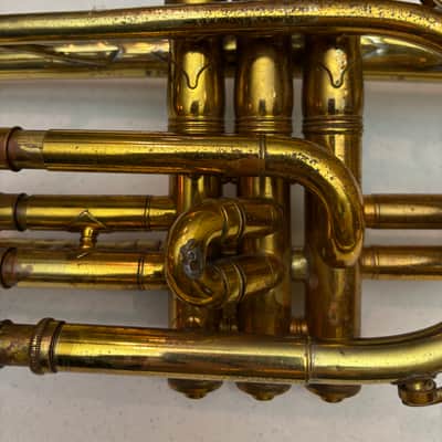 King HN White Cleveland Cornet Early 1950's - Lacquer image 7