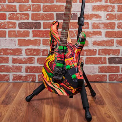 Ibanez Steve Vai Signature JEM2K DNA 113 of 300 DNA Multicolor 2000 w/ Original Flight Case image 5