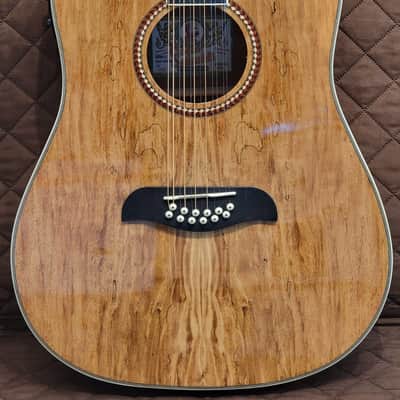 Oscar Schmidt OD312CESM Dreadnought Cutaway Style Mahogany Neck 12-String Acoustic-Electric Guitar image 7