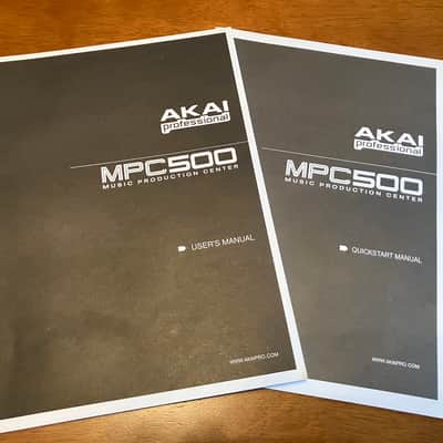 AKAI MPC 500 User's Manual & Quickstart Manual