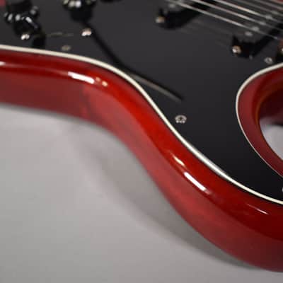 2004 Fender FSR American Deluxe Mahogany Stratocaster Crimson Red image 8