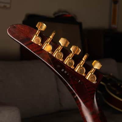 Gibson The Explorer CMT with TP-6 Tailpiece and Bound Curly Maple Top 1982 Cherry Sunburst image 10