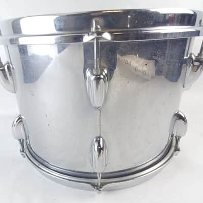 *Slingerland 9x13" Tom Drum 70s Chrome Over Wood COW Sound King Stick-Saver Rims image 4