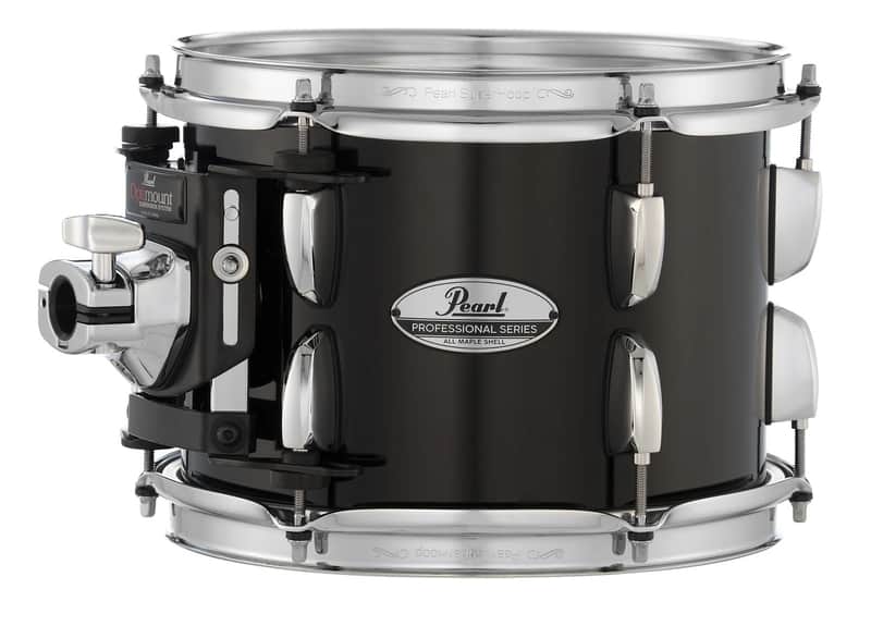 Pearl *Pre-Order* PMX Professional Series Maple 10x7" Piano Black Lacquer #103 Rack Tom Tom Drum | Optimount | NEW | Special Order | Authorized Dealer image 1