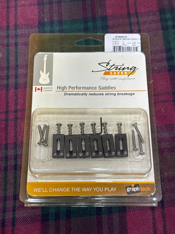 Graph Tech String Saver Strat & Tele Saddles - Matte image 1