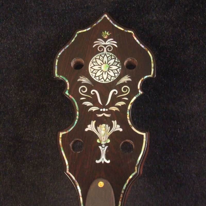 Handcrafted 5 String Banjo Neck, Solid Walnut HummingBird Inlay, Heel Carved BN-2018 Bruce Wei image 1