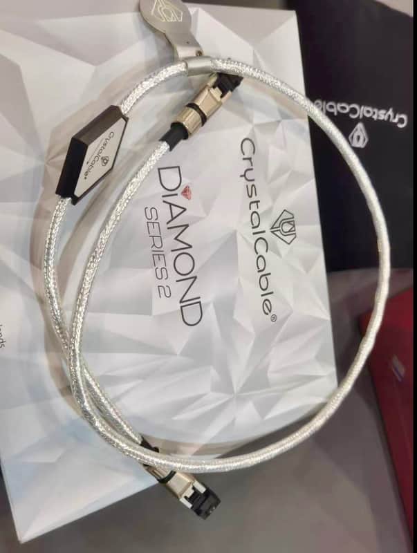 Crystal Cable Micro² Diamond Series 2 Network Cable (100 Mbit/s) by Crystal Cable Micro Diamond 2  2026 - Silver image 1