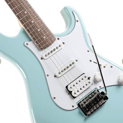 Cort G200SKB G Series 200 Double Cutaway Electric Guitar. Sky Blue image 12