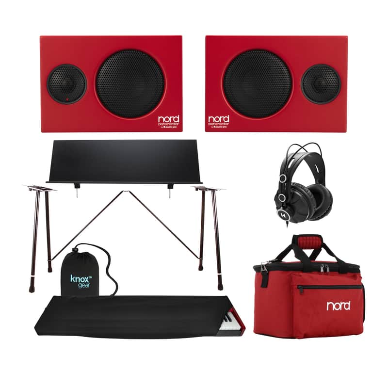 Nord Piano Monitor V2 - Premium Active Stereo Speaker Pair Bundle image 1