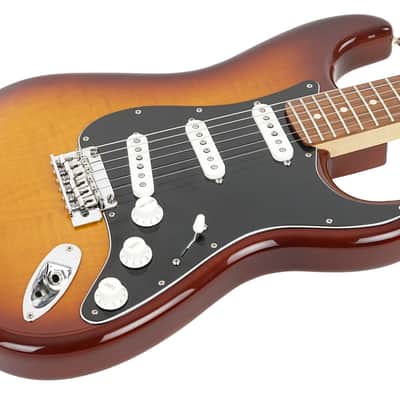 2021 Fender Plus Top Player Strat Tobacco Sunburst image 6