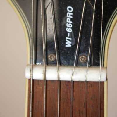 2003 Washburn WI-66 Pro Electric Guitar Gray Flame Top With Hard Shell Case image 8