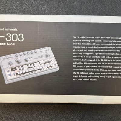 Roland TB-03 Boutique Series Synthesizer Module Bass Line Synthesizer Silver OPEN BOX UNUSED