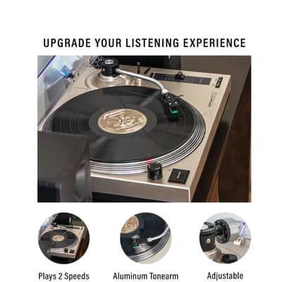Crosley C100BT 2-Speed Bluetooth  Turntable, Champagne-NEW image 2