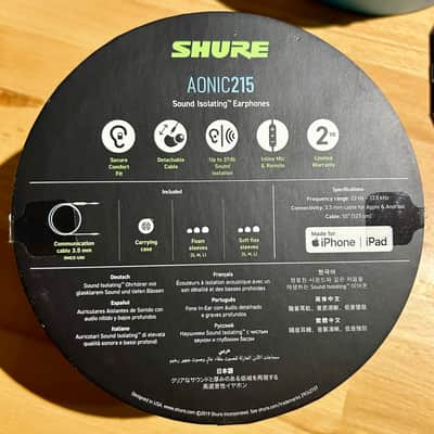 Shure AONIC 215 Wired In-Ear Monitors image 2