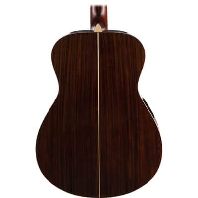 Yamaha L Series Rosewood Small Body Acoustic Guitar With Passive Pickup With Hard Bag; Natural image 3