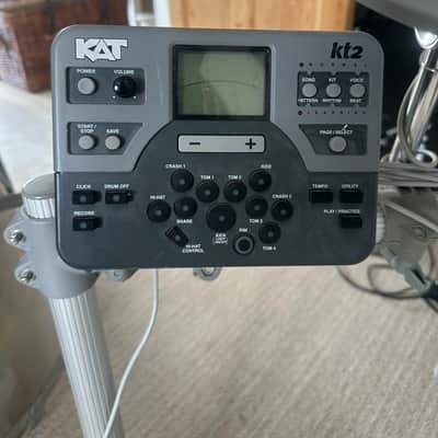 KAT Percussion KT2 5-Piece Advanced Electronic Drum Set 2010s - White (broken kick drum) image 2