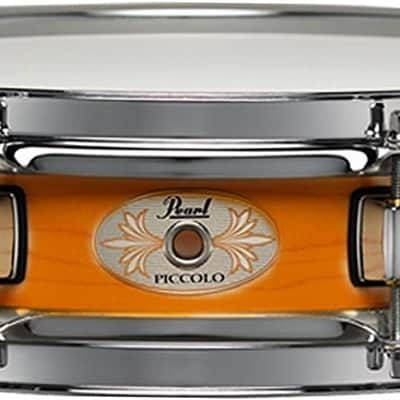Pearl Piccolo Snare Drum 13 Inch x 3 Inch 6-ply Maple Shell, Liquid Amber (M1330114) image 1
