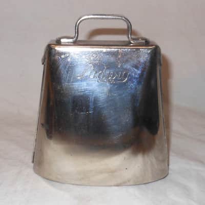 Vintage 1965 Ludwig Bell-Block holder w/golden Tone Cowbell & Woodblock image 7