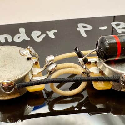 Fender Precision Bass (Standard P-Bass) wiring harness with 0.047uF Bumblebee oil filled capacitor image 2