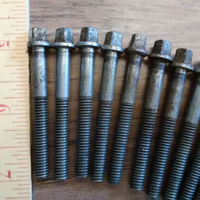 Slingerland Radio King 30's/40's 2" tension rods - nickel - set of 12 image 4