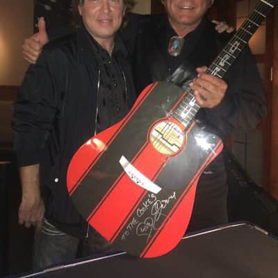 Esteban guitar Acoustic - RED / BLACK image 1