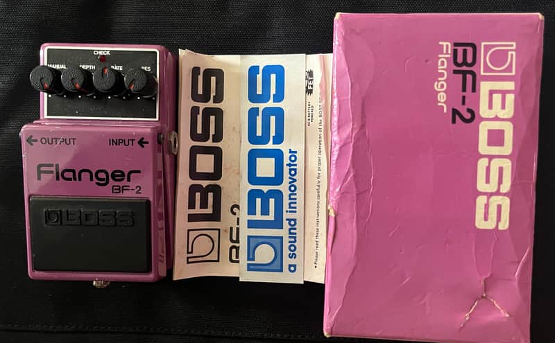 Boss BF-2 Flanger MIJ Long Dash Silver Screw Boxed image 1