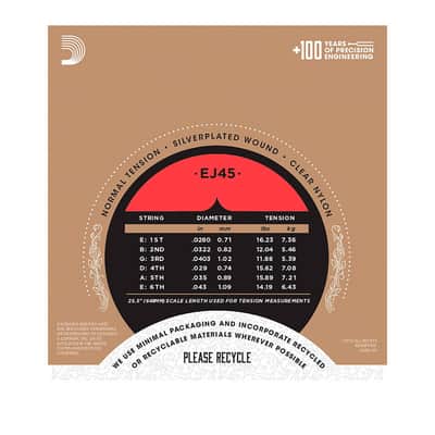 EJ45-3D Pro-Arté Nylon Normal Tension D'Addario image 3
