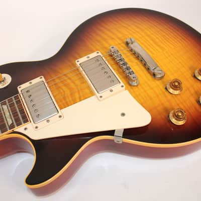 Gibson Custom Shop '59 Reissue • Lefty • 2008 • R9 • VOS • Tobacco Burst Flame Top image 4