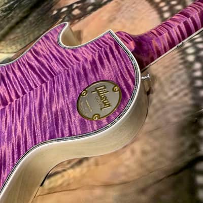 DRAGON 🐉🐲! 2025 Gibson Custom Shop Les Paul Dragon Purple Denim Blue Trans Violet Pink Flame Top TV White Ebony Classic White CustomBuckers M2M Made To Measure Ultima Modern Supreme Burst Abalone Master Artisan Collector’s Limited Edition Figured image 16